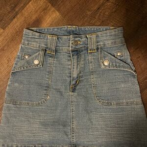 Got2B Real Stylish Denim Skirt with Button Details 10/12